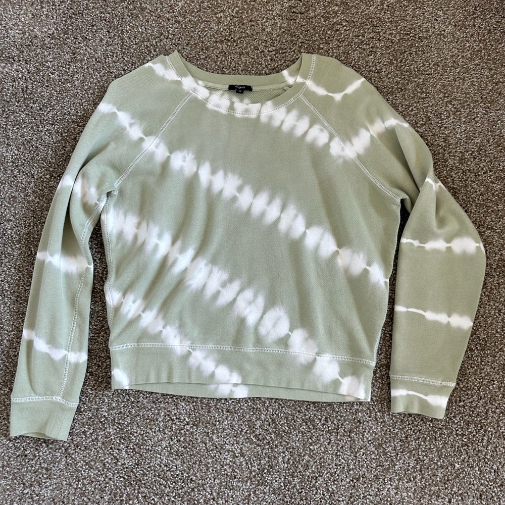 Rails green crew cut sweater, size XS, like new